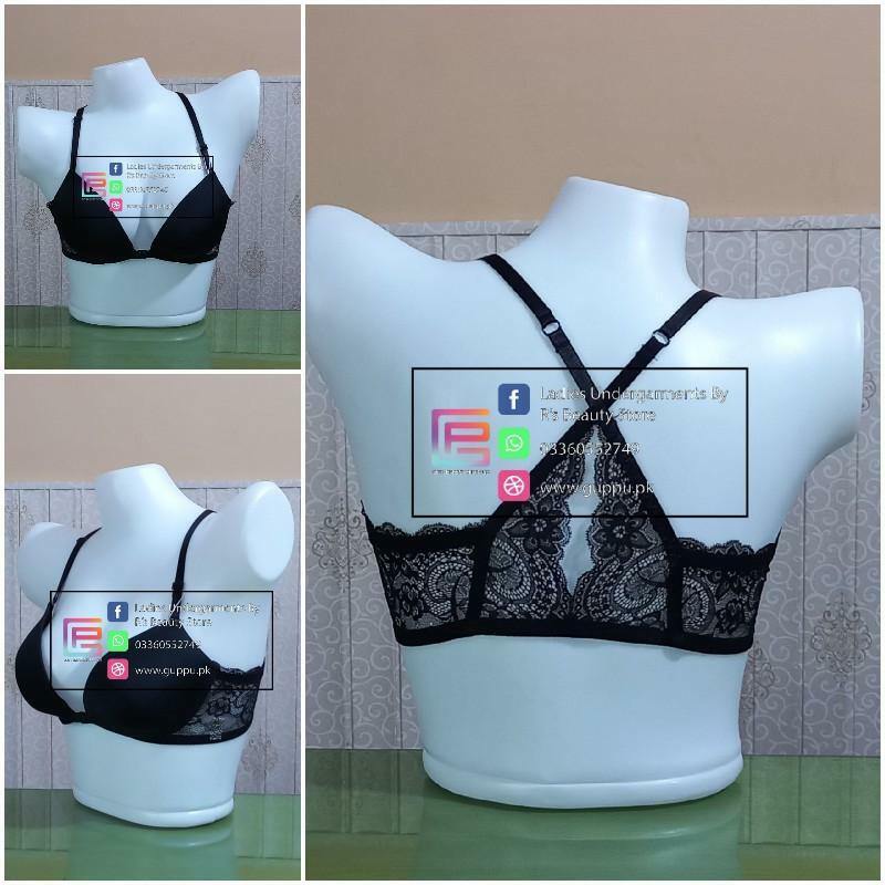 Front Open Beauty Design Back Single Padded Non Wired T-Shirt Bra 2040