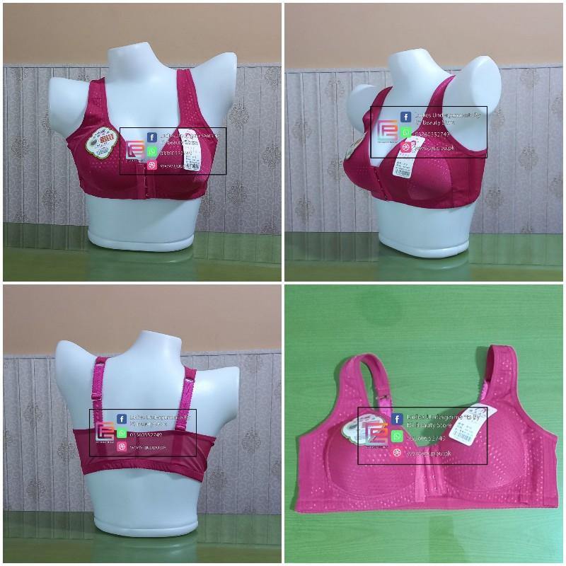 Front Open Fancy Padded Light Padded Non Wired Bra Front Hooks Enclosure Bra