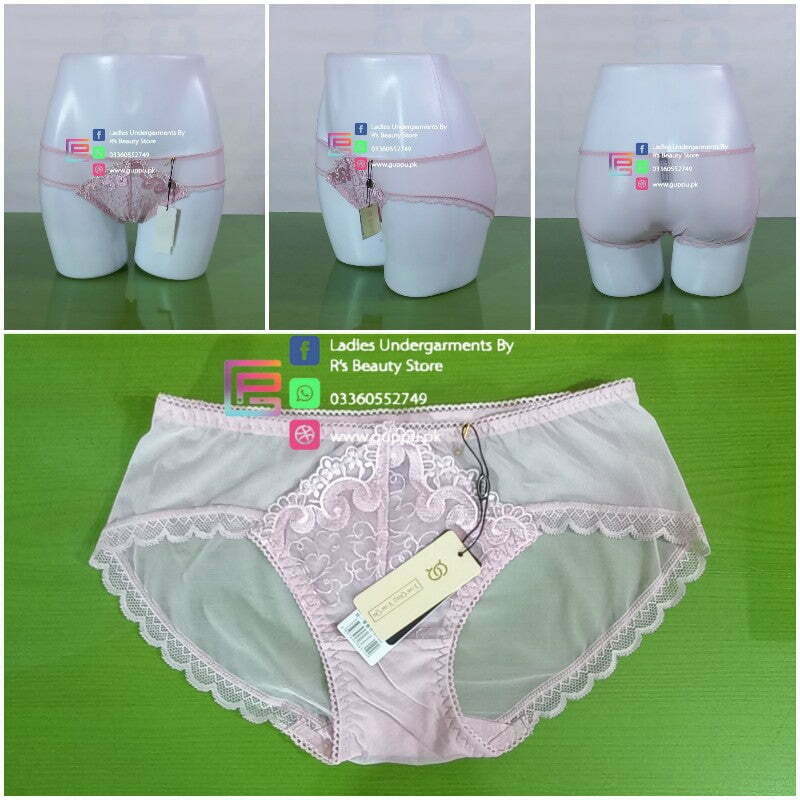 Fancy Transparent Embroidered Underwear Bridal Panty