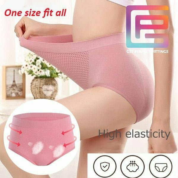 Women Seamless Warm Pants Belly Holding Buttock Lifting Hive Panty Warm Utrus Honey Comb Panty