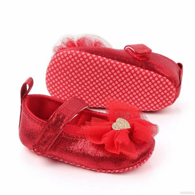 Baby Princess Shoes 0-1 Year Sequin Bow Soft Bottom Non-slip