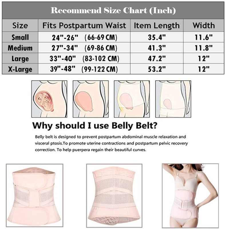 Postpartum Girdle C-Section Recovery Belt Back Support Belly Wrap Belly Band Shapewear Slimming Belt