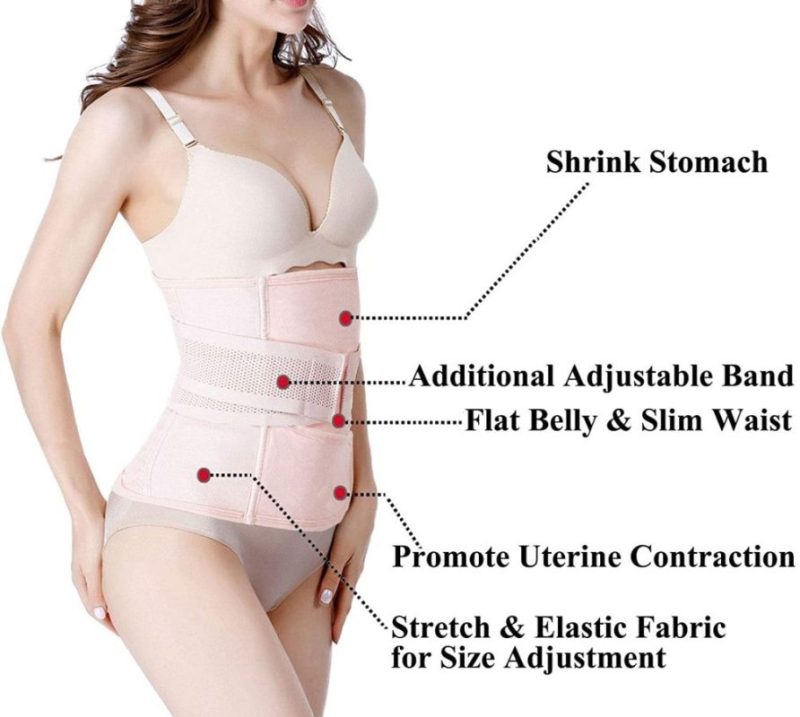 Postpartum Girdle C-Section Recovery Belt Back Support Belly Wrap Belly Band Shapewear Slimming Belt - guppu.pk