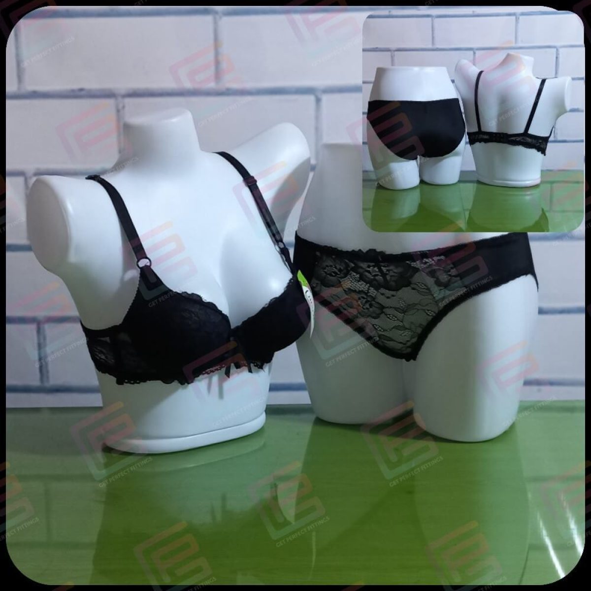 Bridal Bra Panty Set Double Padded Push-Up Bra Panty