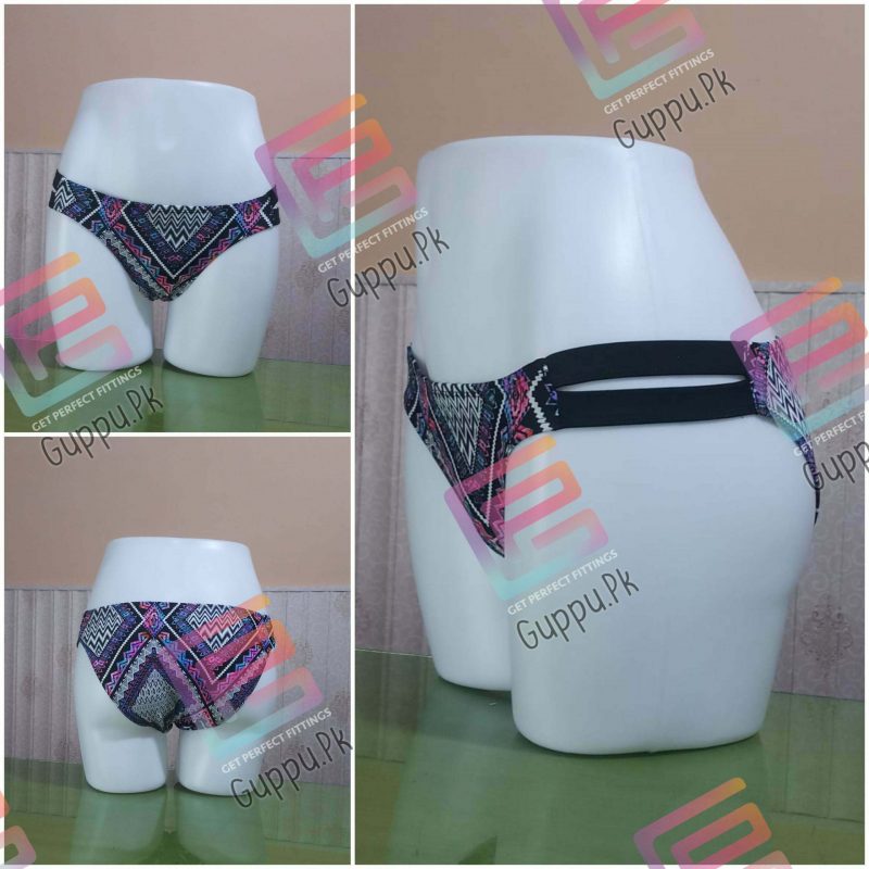 Women Thong Underwear Floral Jersey Swimming T Panty