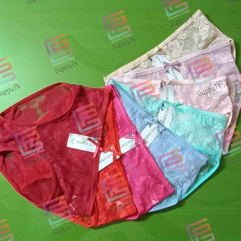 Transparent Lace Panty Women See Through Underwear - guppu.pk