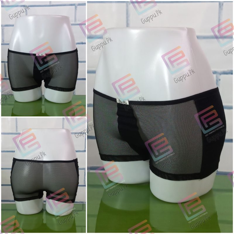 Women Transparent See Through Net Boxer Shorts Women Transparent Underwear - guppu.pk