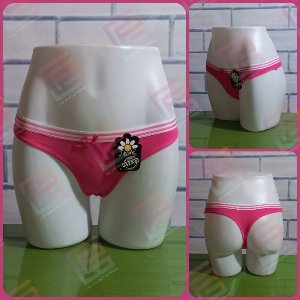 Cotton T Panty Thong Women Underwear Dark Pink