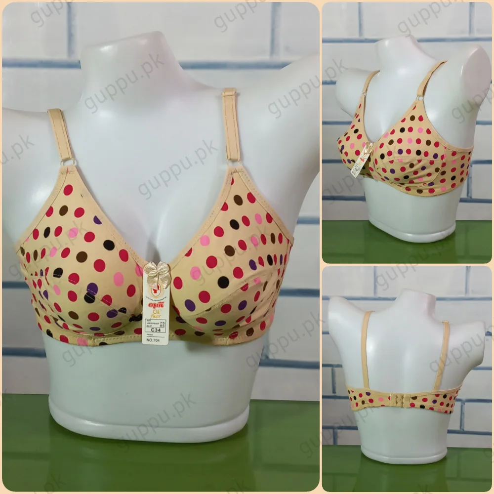 Ok Noor Soft Cotton Bra Women C Cup  Bra 704