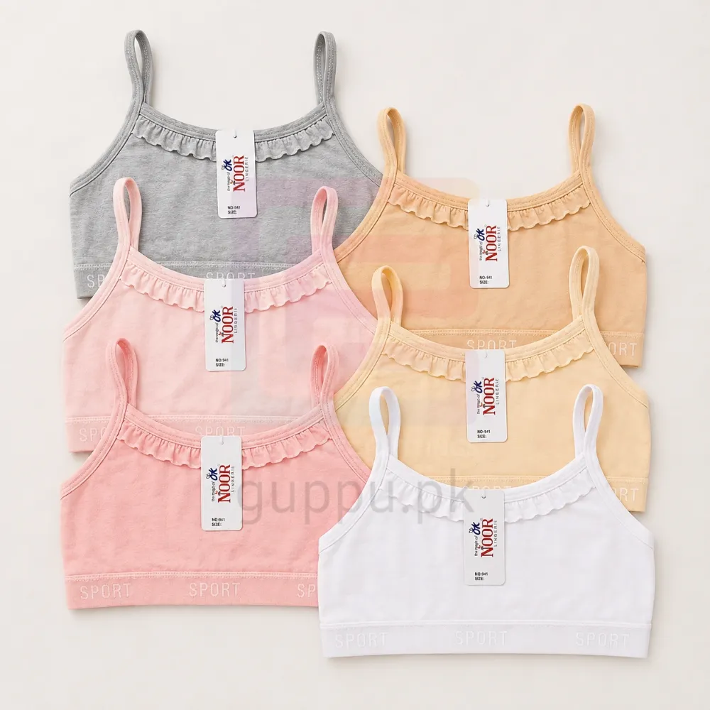 Ok Noor Premium Cotton Training Bra for Girls | Age 8-14