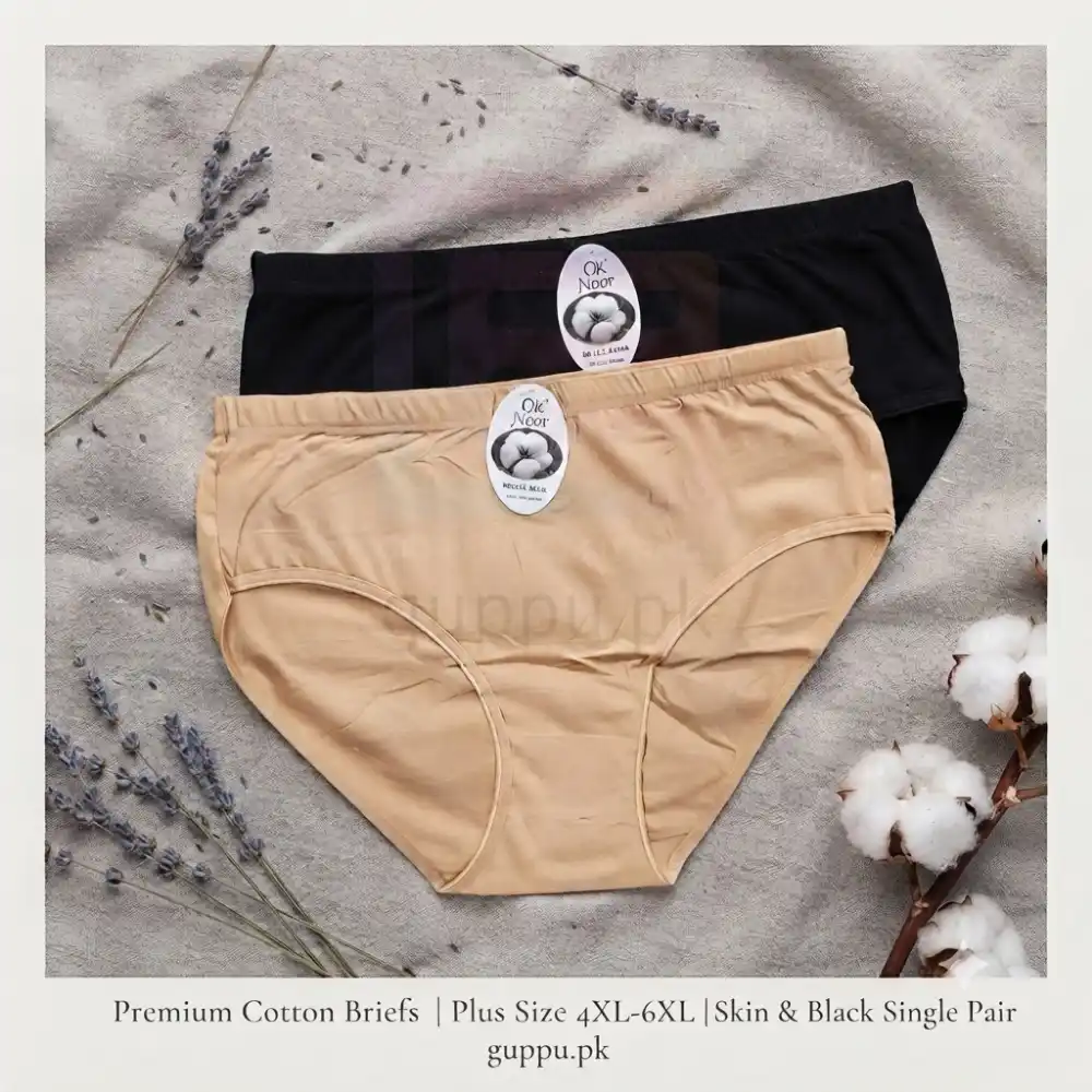 Ok Noor Plus Size Women Soft Cotton Underwear 4XL to 6XL