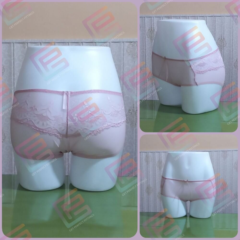 Pink Stylish Panty Net Underwear Transparent Panty - guppu.pk