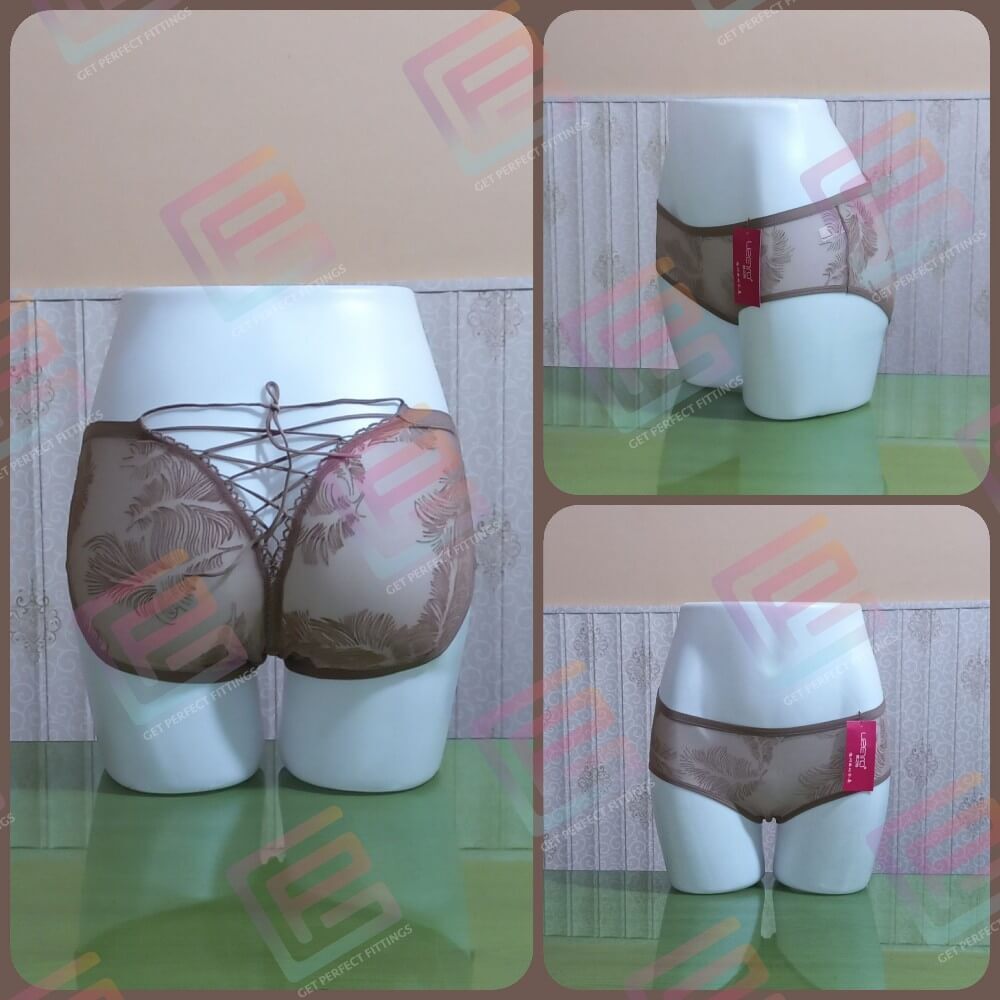 Transparent See Through Sexy Panty Lace Underwear With Beautiful Back guppu.pk