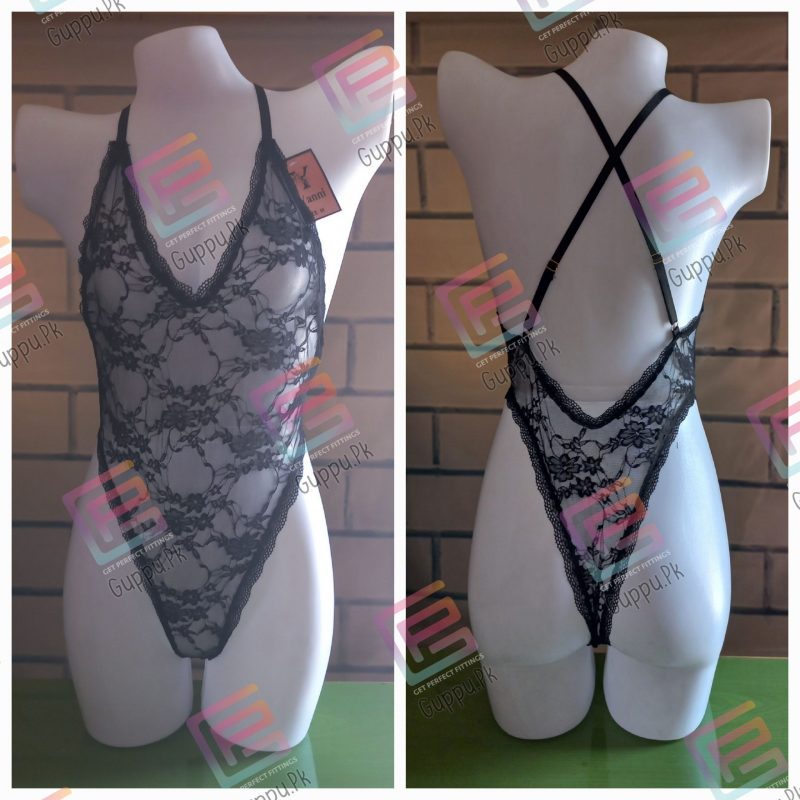 Women Backless See through Thong Lingerie Body suit