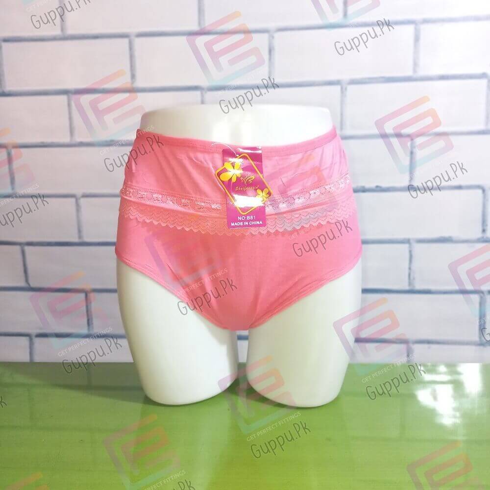 Plus Size Women Panty 4XL /5XL / 6XL Soft Pink Underwear For Women-guppu.pk