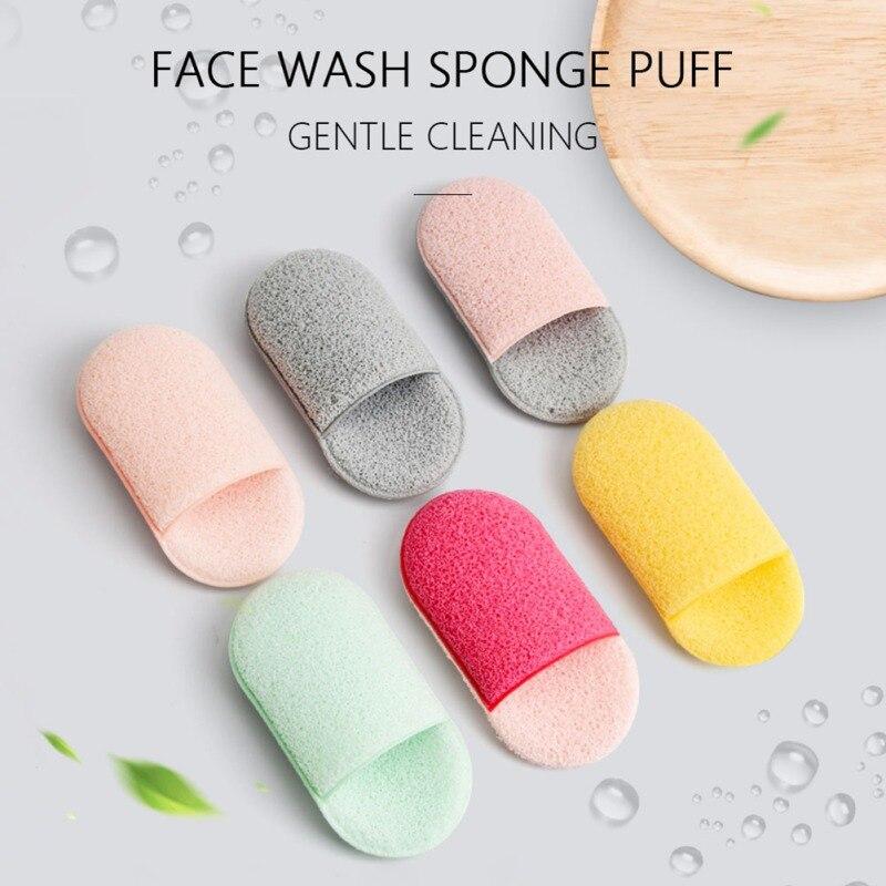 Soft Facial Cleansing Sponge Facewash Exfoliating Makeup Puffs -guppu.pk