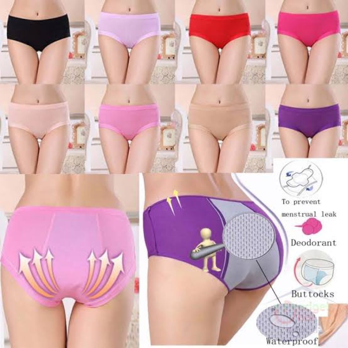Guppu.Pk - Women Menstruation Period Panty Leak Proof