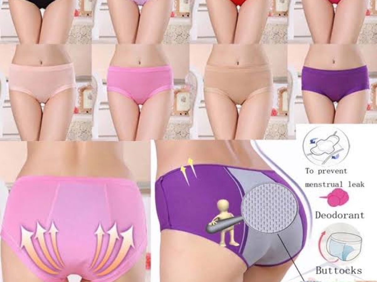 Physiological Period Underwear for Women, Menstrual Panties Leak Proof with  Cotton Stretch, Teen Girls Briefs