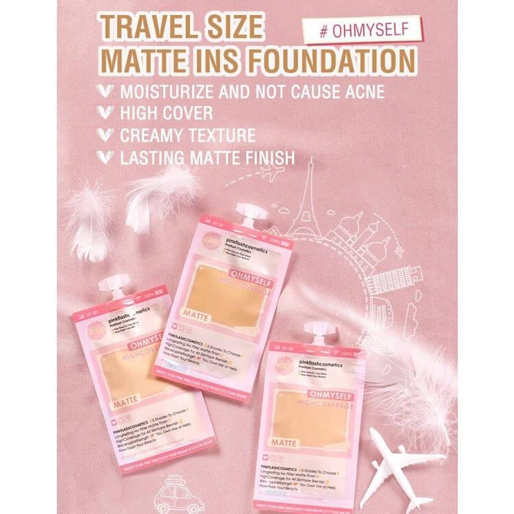 Pink Flash Travel Size Mini Foundation Sachet Oh Myself -guppu.pk