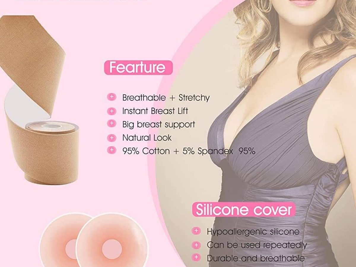 Breast Lift Tape for Breasts, Breathable Chest Support Tape