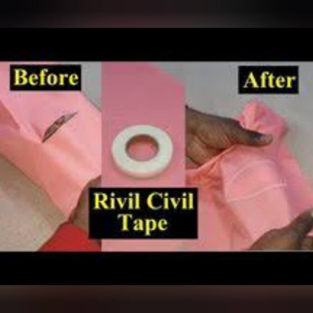 Before After Use of Rivil Civil Tape