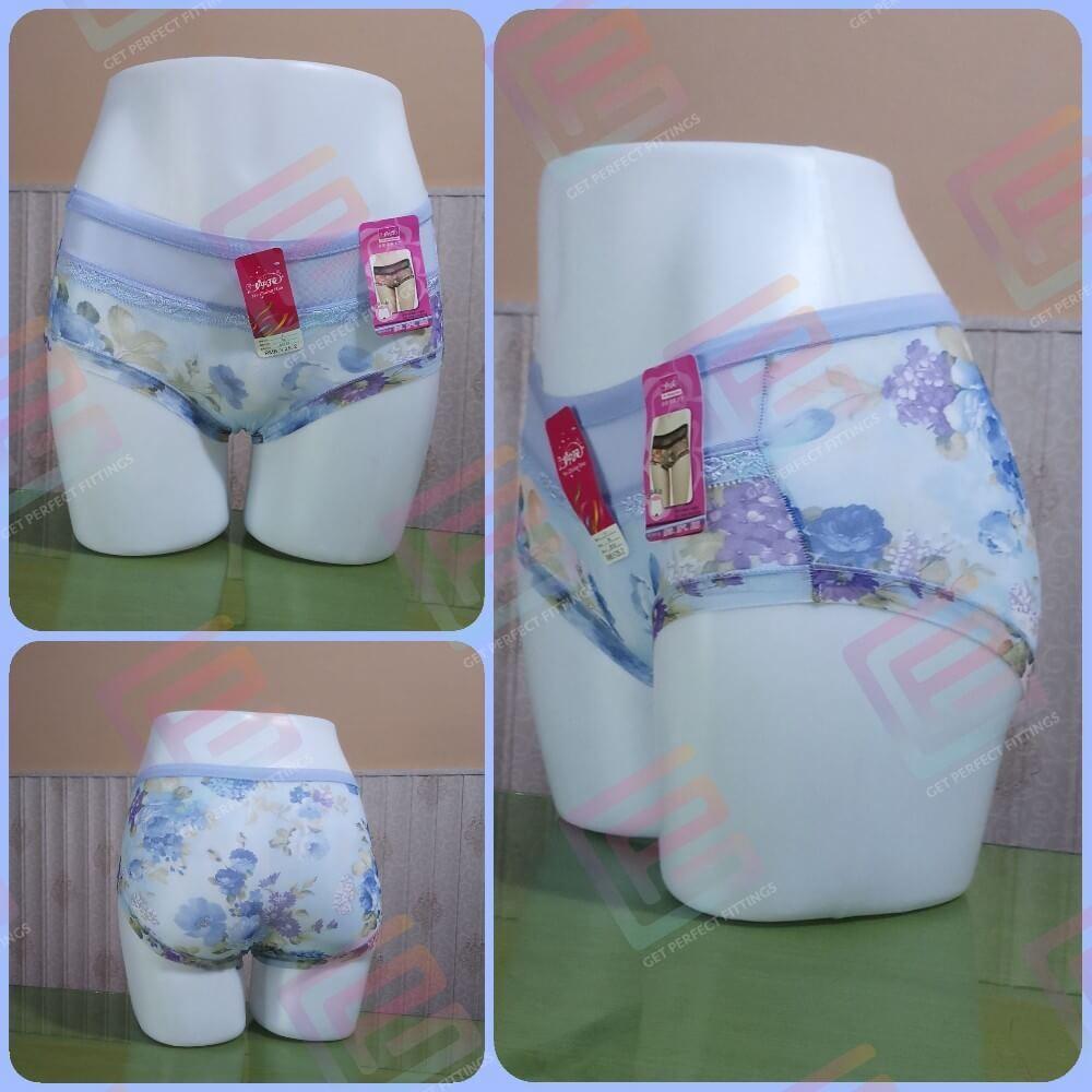 Floral Panty Soft Net High Waist Panty Underwear