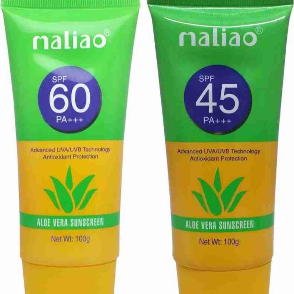 Maliao Sunscreen Aloavera SPF 45+++ & 60+++