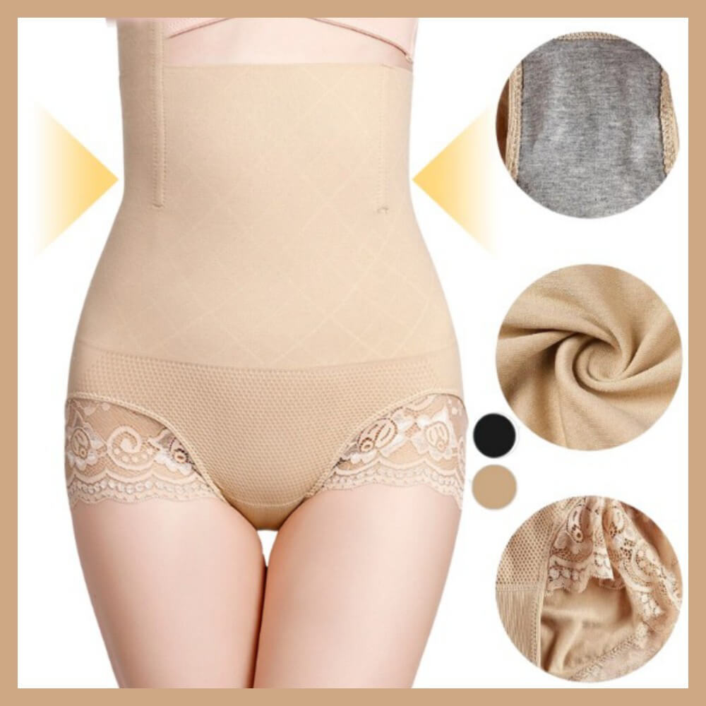 Front Side Skin Honeycomb Body Shaper Panty Tummy Control shapewear Panties