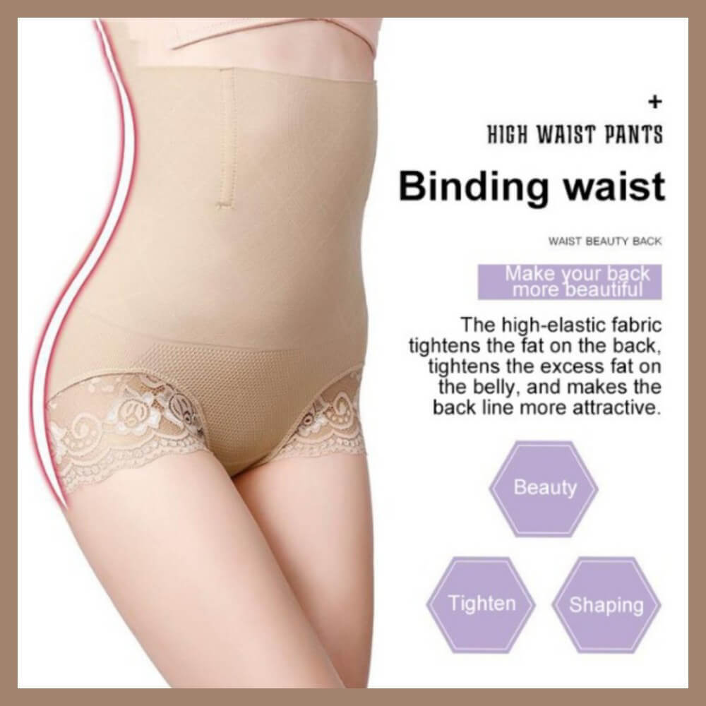 Honeycomb Body Shaper Underwear Seamless High Waist Slimming Lower – Tummy Control Panties