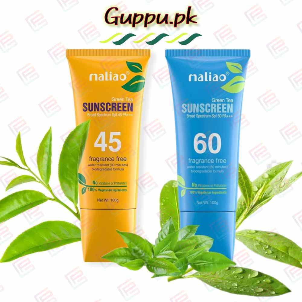 Maliao Fragrance Free Green Tea Sunscreen SPF 45+++ & 60+++ Sunblock