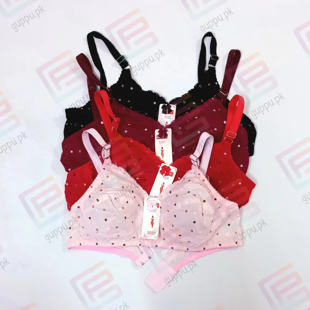Galaxy Lawn Cotton Bra Polka Dots Cool Summer Brasserie