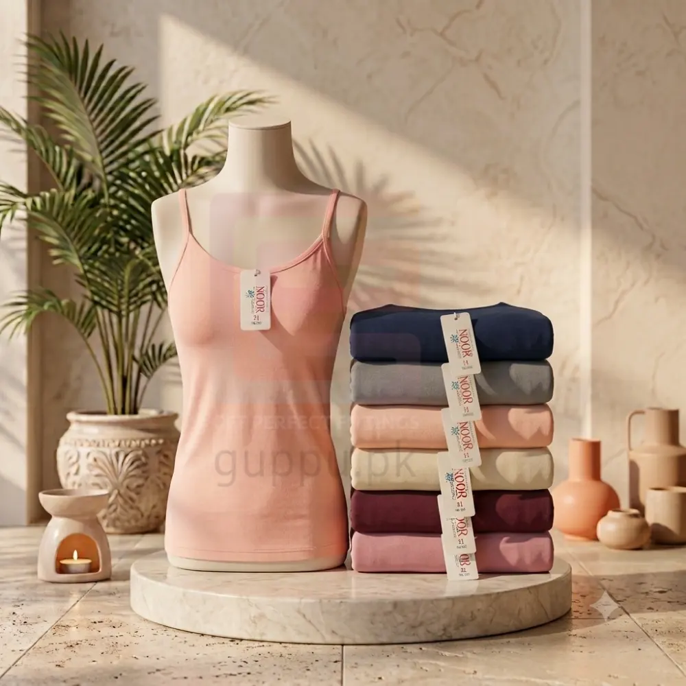 Ok Noor Cotton Camisole for Women – Soft Stretchable Inner Tank Top | 6 Colours | M & XL