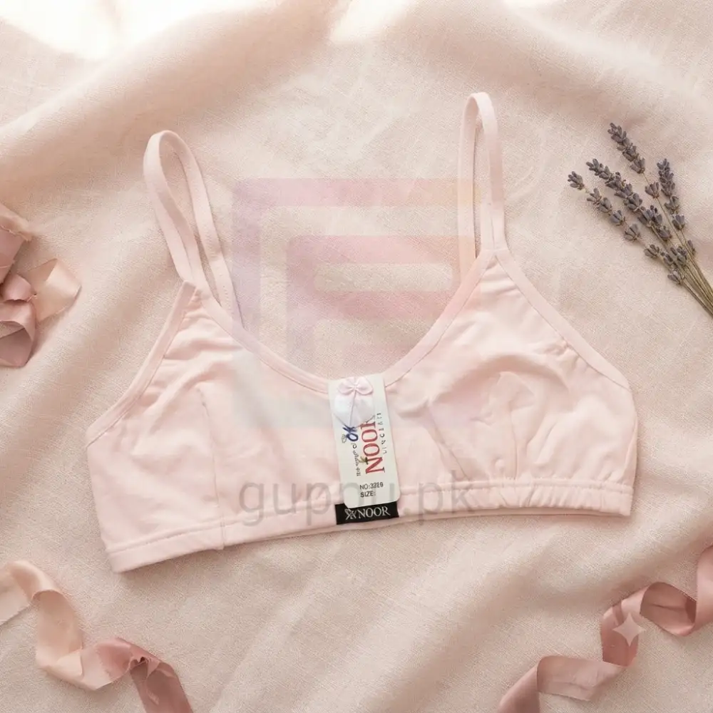 Free Size Puberty Training Bra for Girls – Soft Cotton Blend Beginner Bra, Multiple Colors