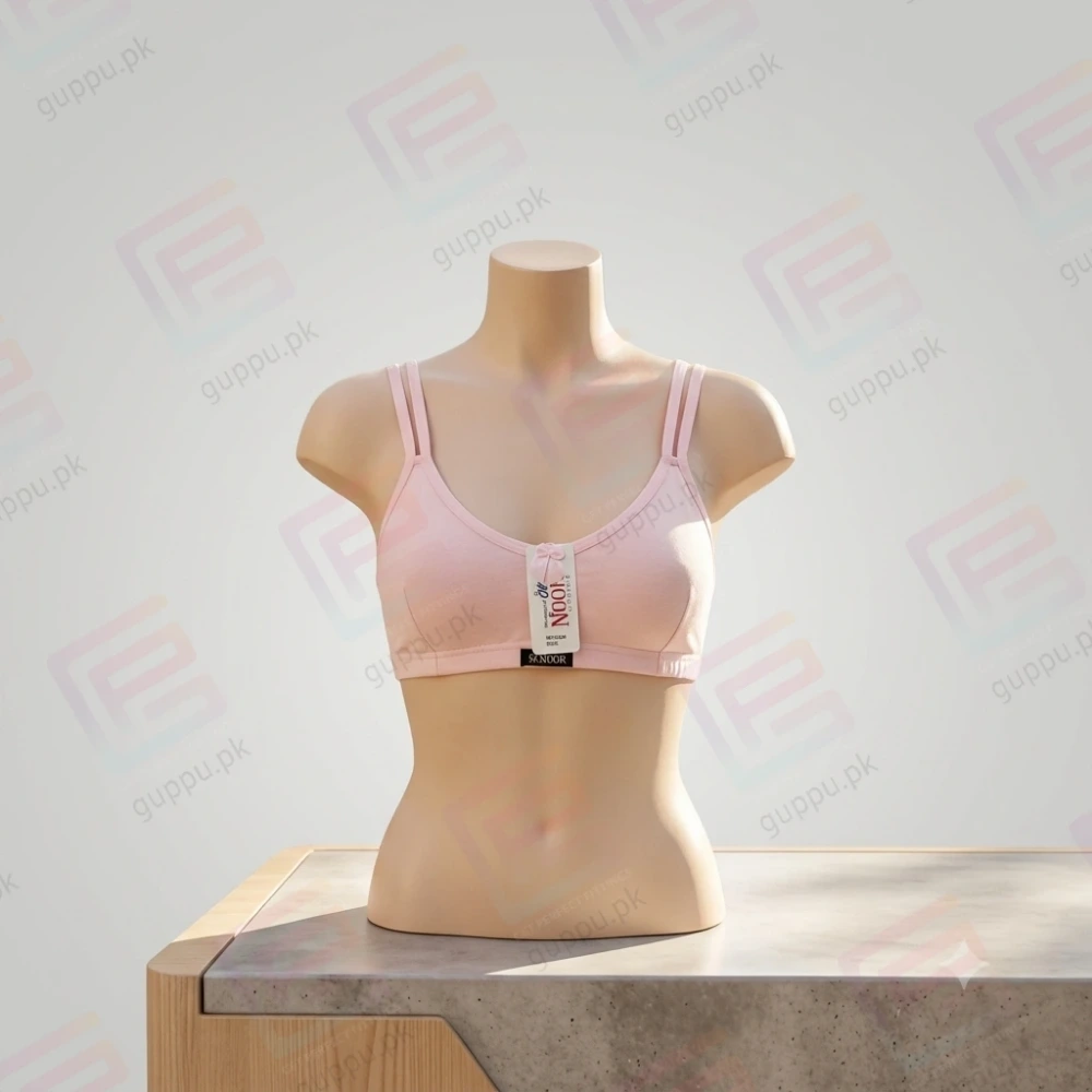 Free Size Puberty Training Bra for Girls – Soft Cotton Blend Beginner Bra, Multiple Colors