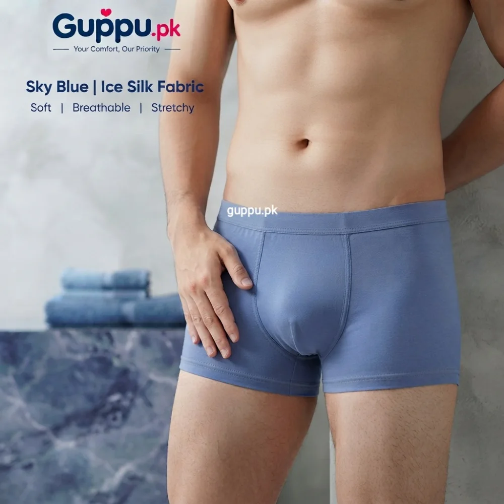 Men’s Ice Silk Boxer 7XL Size 42 – Premium Smooth & Comfortable Underwear