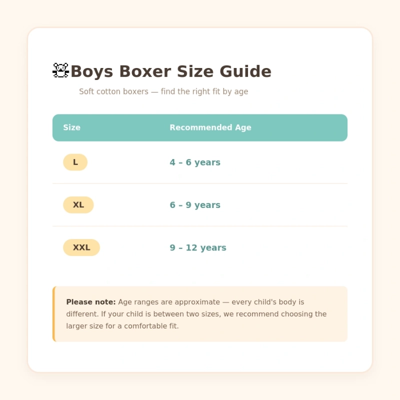 Boys Cotton Boxer Shorts – Soft Cartoon Print Underwear for Kids