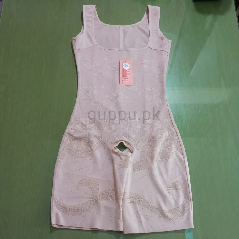 Full Body Shaper for Women – Tummy Control Open Bust Mid-Thigh Shapewear with Open Crotch