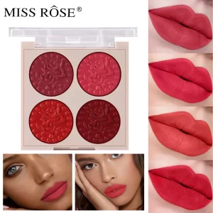 Missrose 4 Colours Lip Palette Mini Lipstick Kit